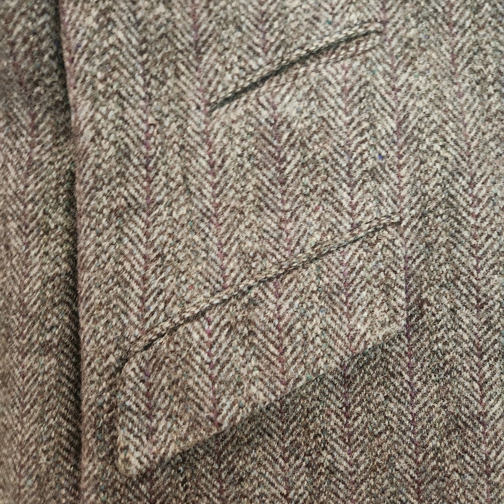 Harris Tweed Classic Gray Men's Blazer 100% Scottish Wool - Picture 7 of 7